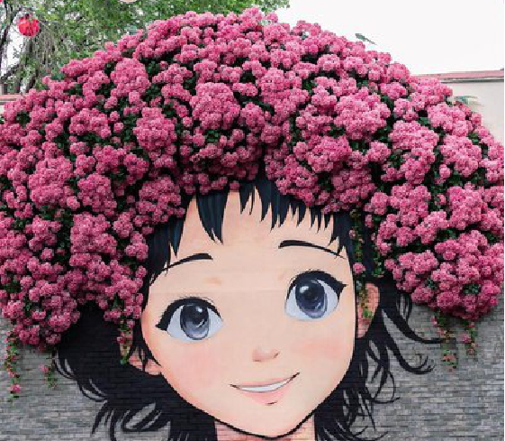 都江堰墙体彩绘-网红墙打卡