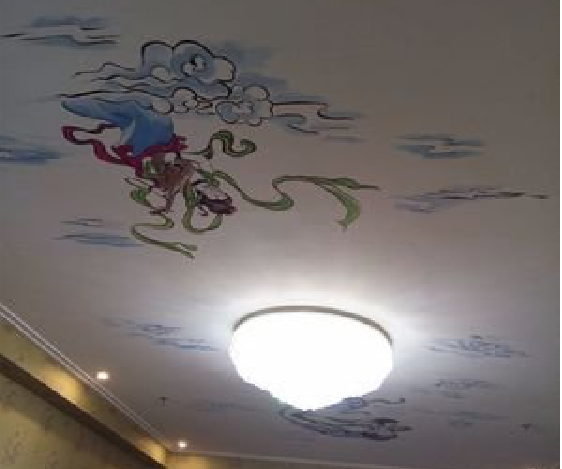 都江堰如何快速绘制天花板上的手绘墙？